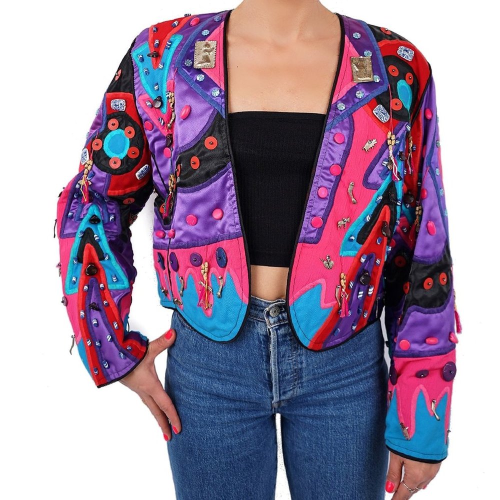 La Colección Judith Roberts Bolero Jacket - S/M